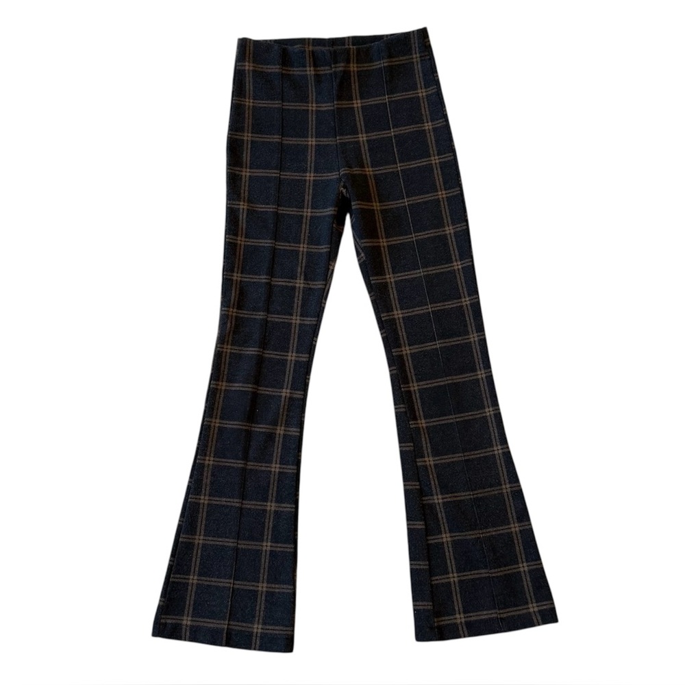 Zara Girls Plaid Flare Pants - Size 10